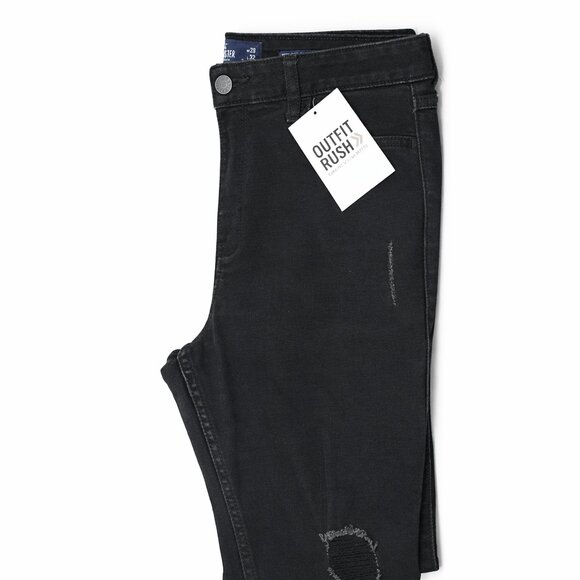 Hollister Black Distressed Skinny Jeans – Women’s Size (Excellent Condition) - Picture 6 of 8